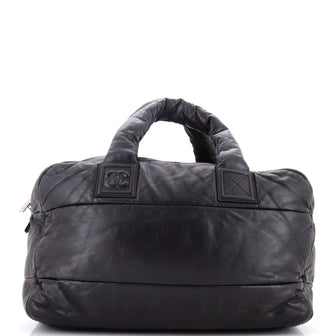 Chanel Coco Cocoon Bowling Bag Quilted Lambskin Large