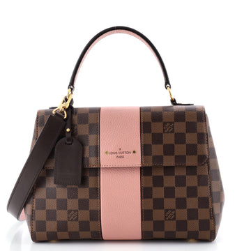 Louis Vuitton Bond Street Handbag Damier with Leather MM