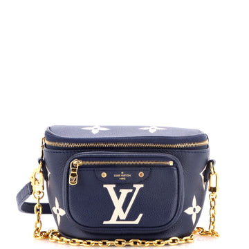 Louis Vuitton Bum Bag Bicolor Monogram Empreinte Giant Mini