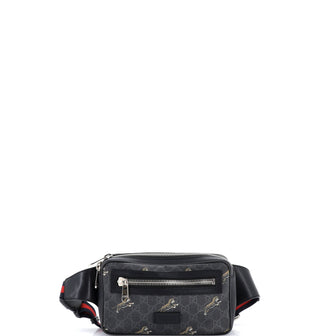 Gucci Soft Zip Belt Bag Printed GG Coated Canvas Small