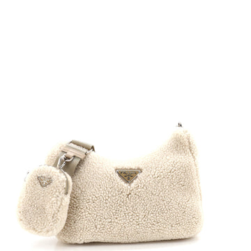 Prada Re-Edition 2005 Shoulder Bag Shearling Small