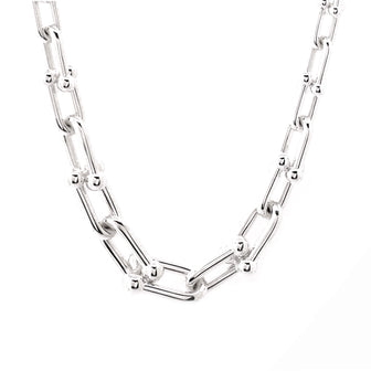 Tiffany & Co. HardWear Graduated Link Necklace Sterling Silver