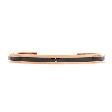 Bvlgari B.Zero1 Cuff Bracelet 18K Rose Gold and Coated Stainless Steel