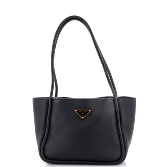 Prada Tote Bag Soft Grain Leather Mini