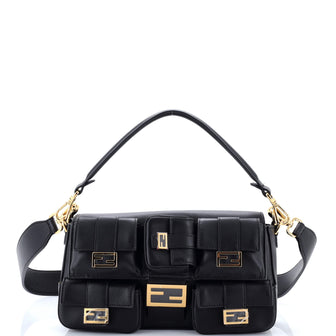 Fendi Multipocket Baguette Bag Leather