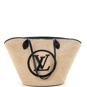 Louis Vuitton Saint Jacques NM Handbag Raffia and Leather