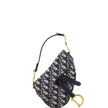 Christian Dior Saddle Handbag Oblique Canvas Mini