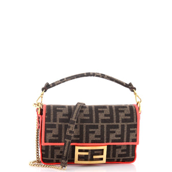Fendi Baguette NM Bag Zucca Canvas Mini