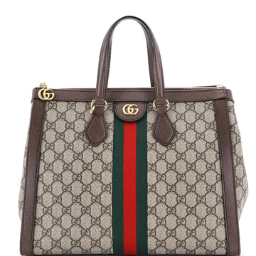 Gucci Ophidia Top Handle Tote GG Coated Canvas Medium