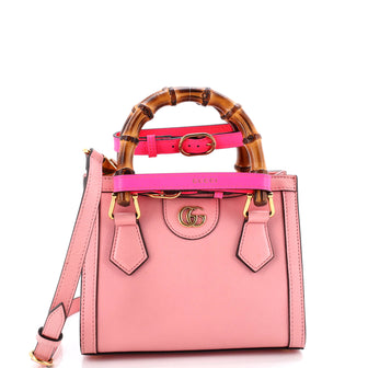 Gucci Diana NM Bamboo Handle Tote Leather Mini