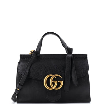 Gucci GG Marmont Top Handle Bag Leather Small