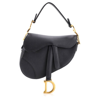 Christian Dior Saddle Handbag Leather Mini