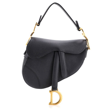 Christian Dior Saddle Handbag Leather Mini