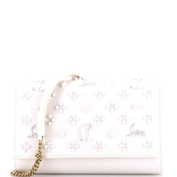 Christian Louboutin Paloma Clutch Embellished Leather Small