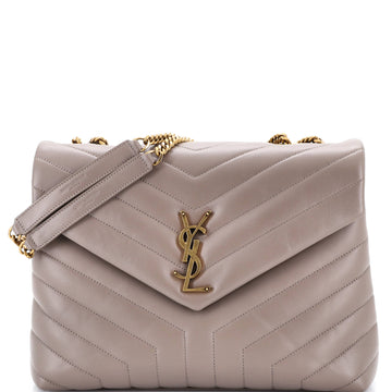 Saint Laurent Loulou Shoulder Bag Matelasse Chevron Leather Medium