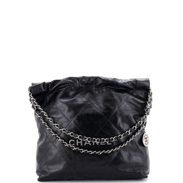 Chanel 22 Chain Hobo Quilted Calfskin Small