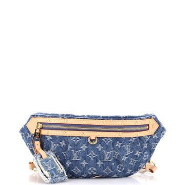 Louis Vuitton High Rise Bum Bag Monogram Denim
