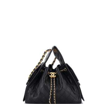 Chanel 25 Hobo Bag Quilted Caviar Small