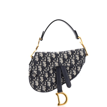 Christian Dior Saddle Handbag Oblique Canvas Mini