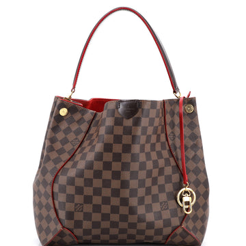 Louis Vuitton Caissa Hobo Damier with Leather