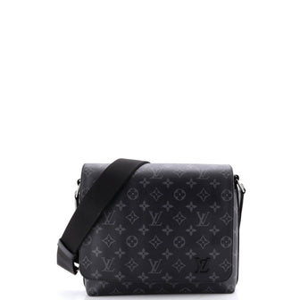Louis Vuitton District Messenger Bag Monogram Eclipse Canvas PM