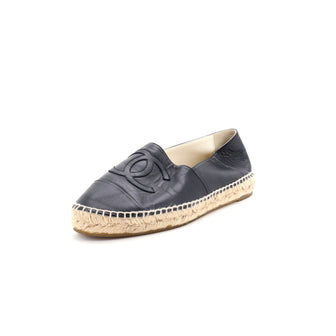 Chanel Women's CC Cap Toe Espadrilles Leather