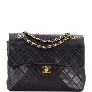 Chanel Vintage Square Classic Double Flap Bag Quilted Leather Medium