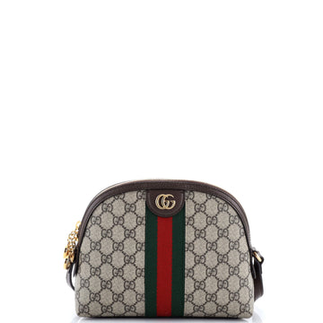 Gucci Ophidia Dome Shoulder Bag GG Coated Canvas Small