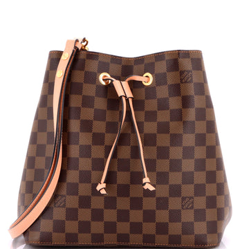 Louis Vuitton NeoNoe Handbag Damier with Leather MM