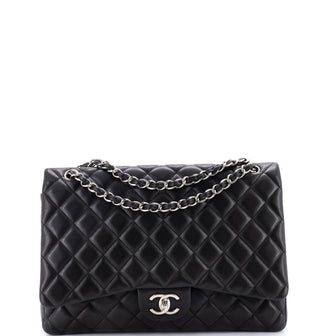 Chanel Classic Double Flap Bag Quilted Lambskin Maxi
