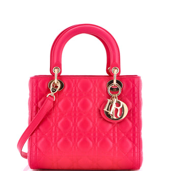 Christian Dior Lady Dior Bag Cannage Quilt Lambskin Medium