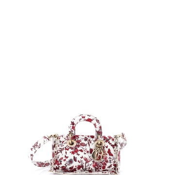 Christian Dior Lady D-Joy Bag Printed Leather Small