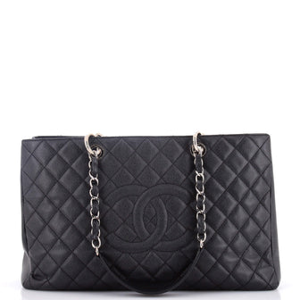 Chanel Grand Shopping Tote Quilted Caviar XL