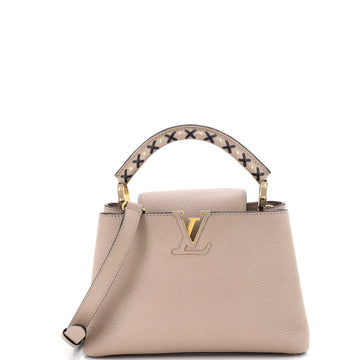 Louis Vuitton Capucines Bag Leather with Whipstitch Detail PM