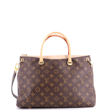 Louis Vuitton Pallas Tote Monogram Canvas with Leather