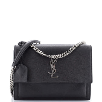 Saint Laurent Sunset Crossbody Bag Leather Medium