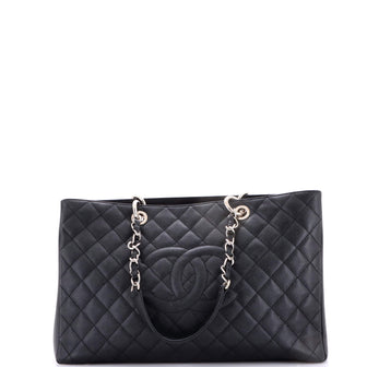 Chanel Grand Shopping Tote Quilted Caviar XL