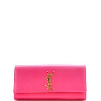 Saint Laurent Classic Monogram Clutch Leather Long
