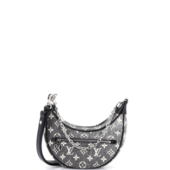 Loop Handbag Monogram Jacquard Denim