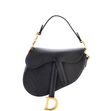 Christian Dior Saddle Handbag Leather Mini
