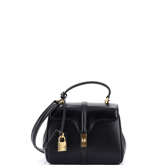 Celine 16 Top Handle Bag Smooth Calfskin Mini