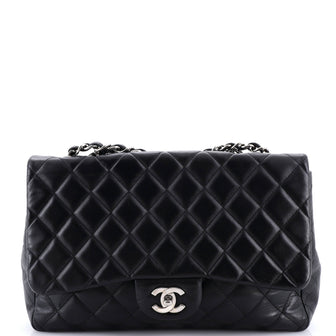 Chanel Classic Single Flap Bag Quilted Lambskin Jumbo