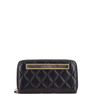 Chanel Trendy CC Zip Around Wallet Quilted Lambskin Small
