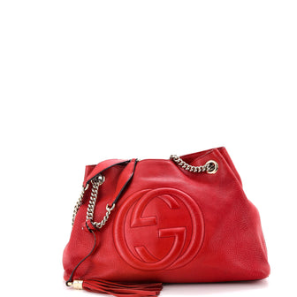 Gucci Soho Chain Strap Shoulder Bag Leather Medium