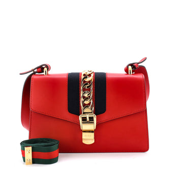 Gucci Sylvie Shoulder Bag Leather Small