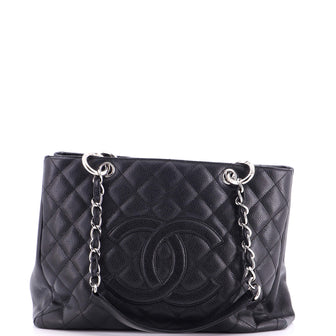 Chanel Grand Shopping Tote Quilted Caviar XL