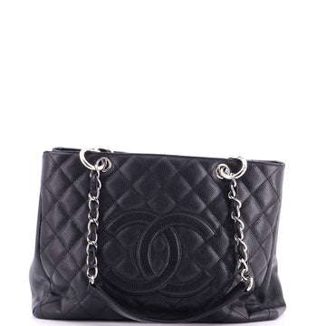 Chanel Grand Shopping Tote Quilted Caviar XL