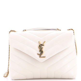 Saint Laurent Loulou Shoulder Bag Matelasse Chevron Leather Small
