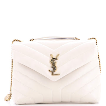 Saint Laurent Loulou Shoulder Bag Matelasse Chevron Leather Small
