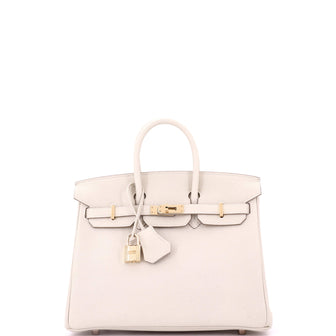 Hermes Birkin Handbag Light Togo with Rose Gold Hardware 25